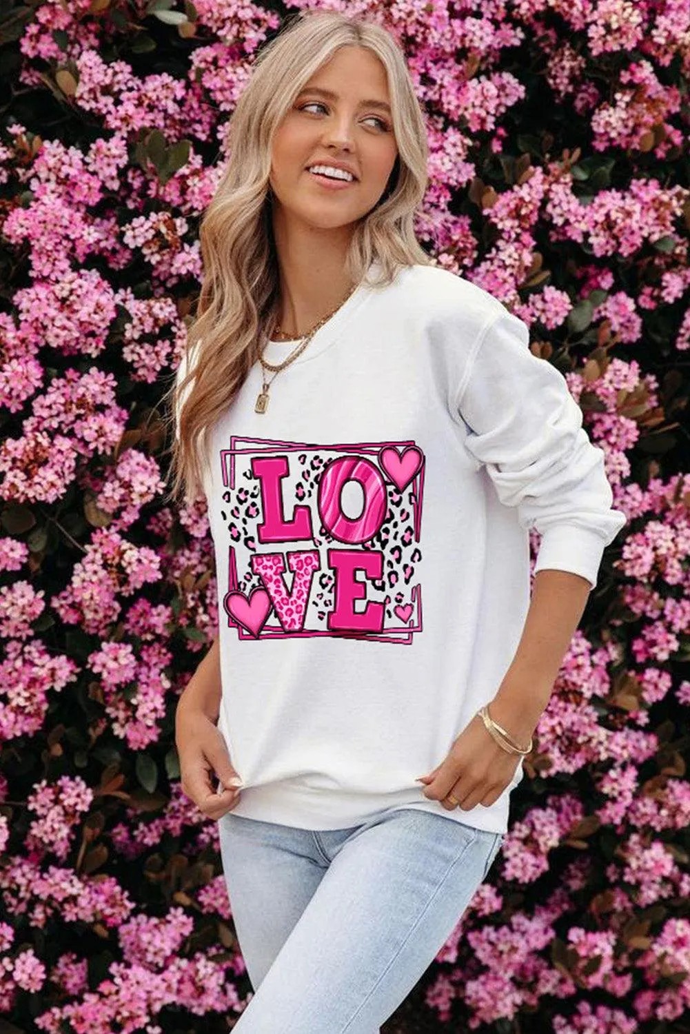 Sweet LOVE Valentines Graphic Sweatshirt