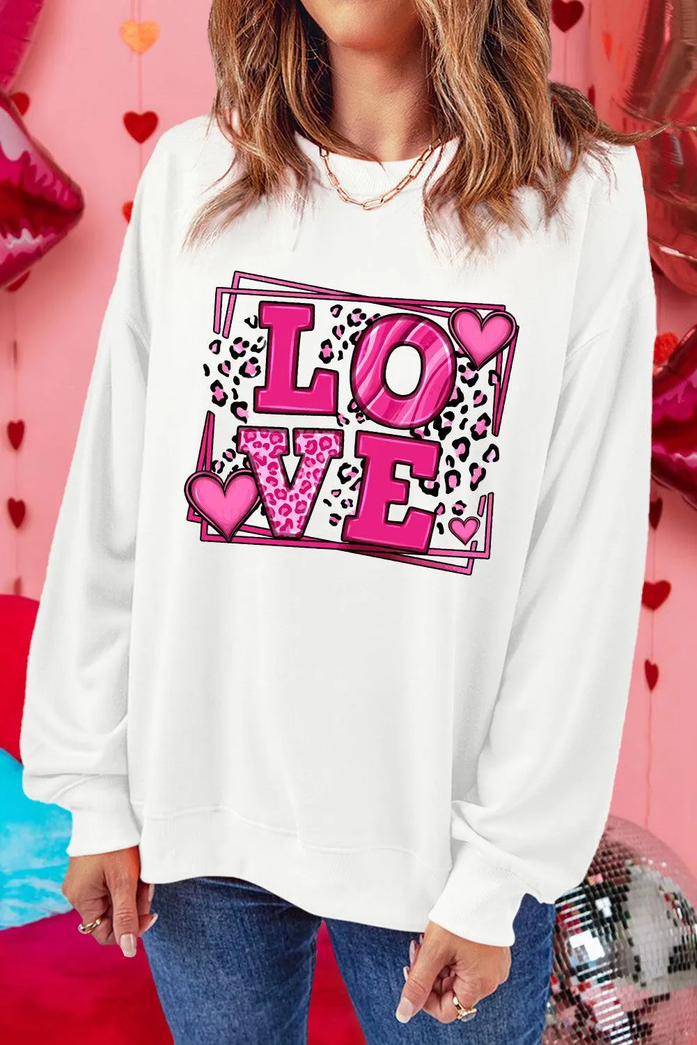 Sweet LOVE Valentines Graphic Sweatshirt