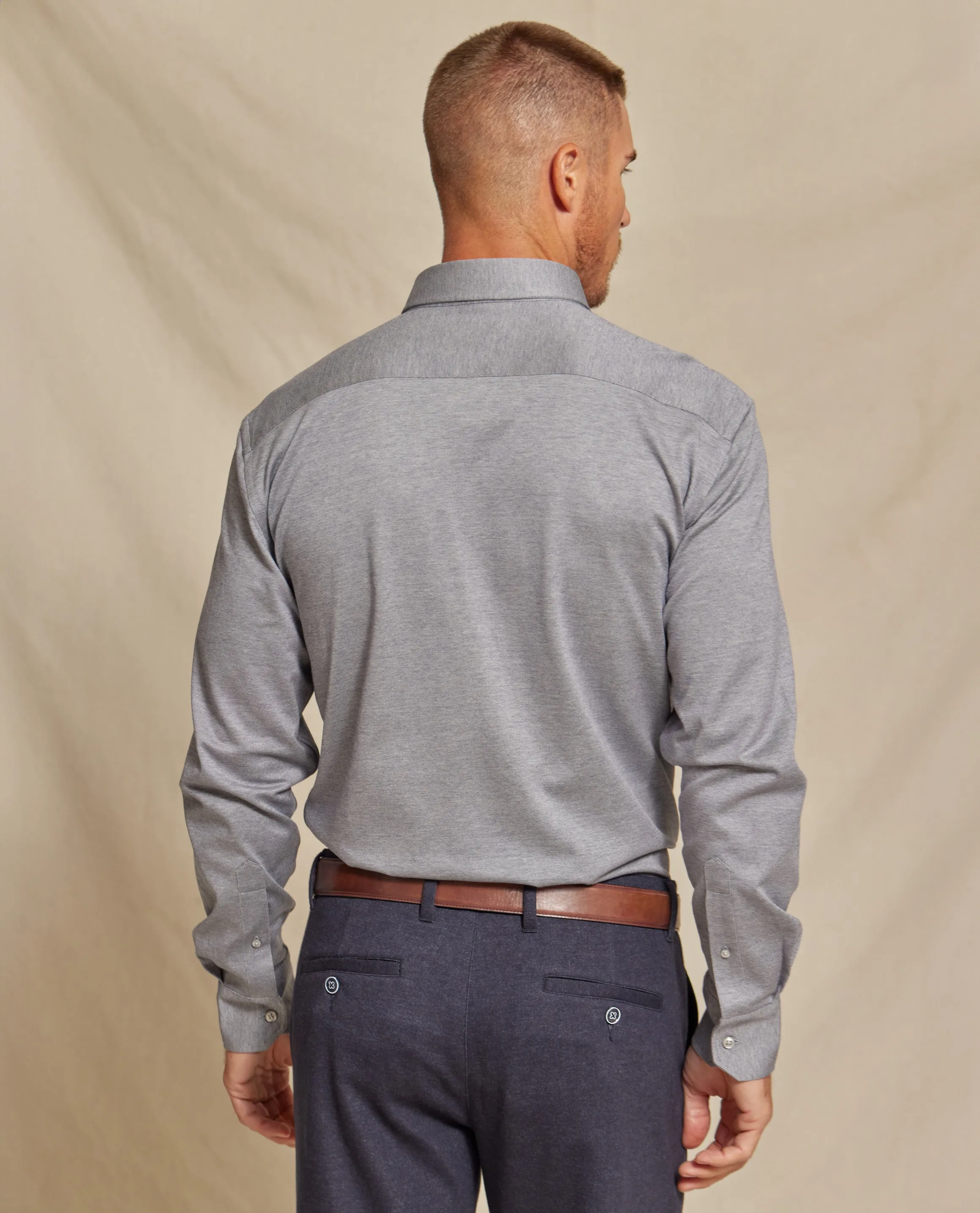 The Atlas - Liquid Cotton Button Down - Grey