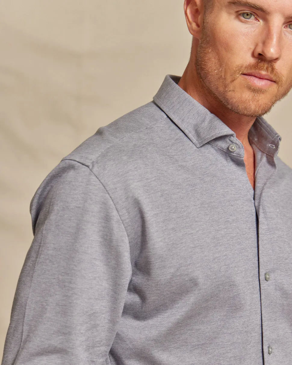 The Atlas - Liquid Cotton Button Down - Grey