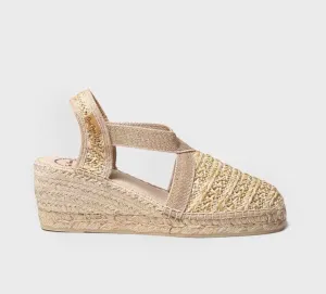 The Classic Closed Toe Espadrille in Raffia