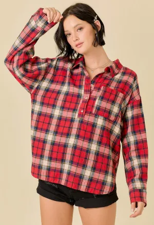 Twiggy Plaid Buttondown