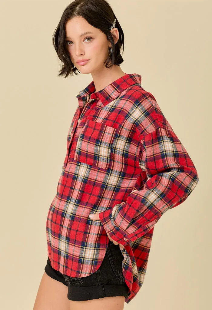 Twiggy Plaid Buttondown