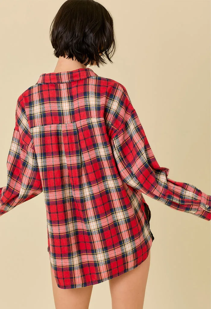 Twiggy Plaid Buttondown