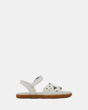 Twins Lasercut Sandals Youth White