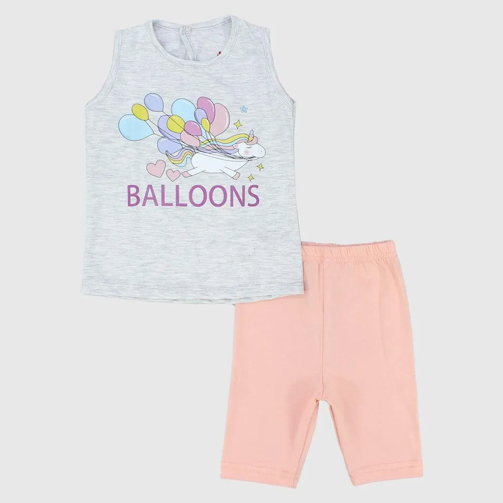 Unicorn & Balloons Sleeveless Pajama