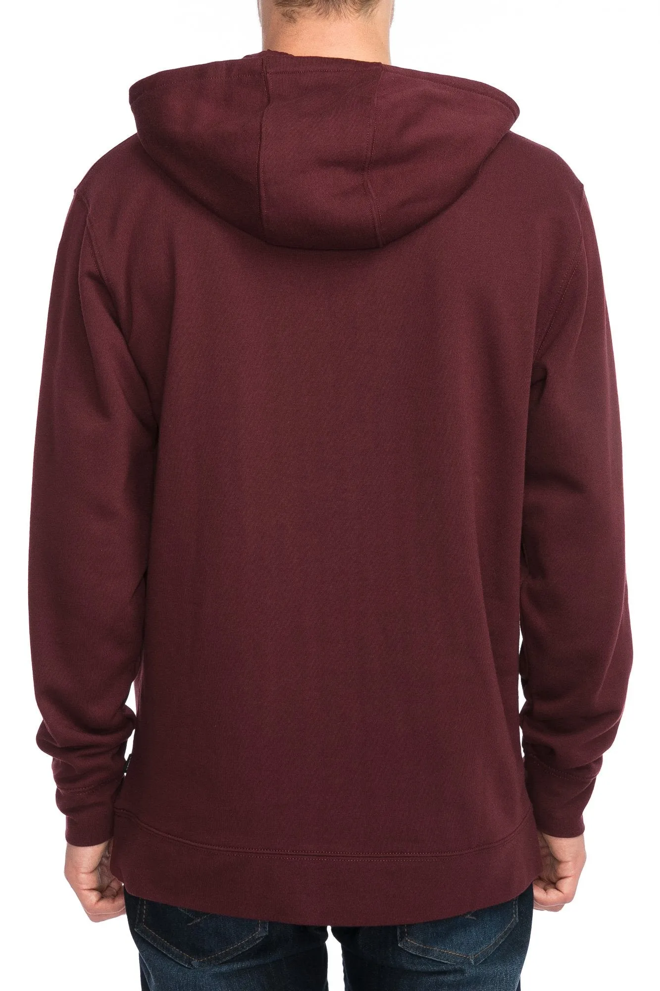 Vans Guys Oval Logo Burgundy Hoodie