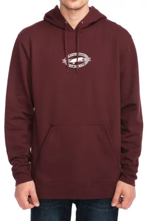 Vans Guys Oval Logo Burgundy Hoodie