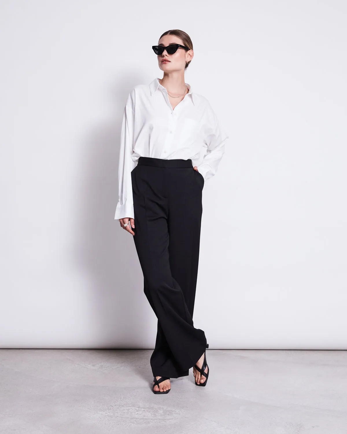 WIDE PANTS CORALIA BLACK