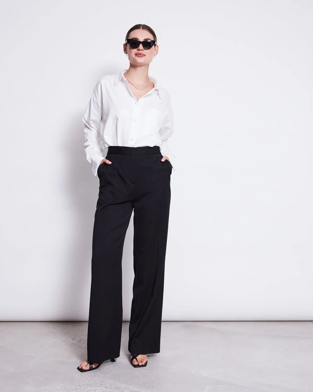 WIDE PANTS CORALIA BLACK