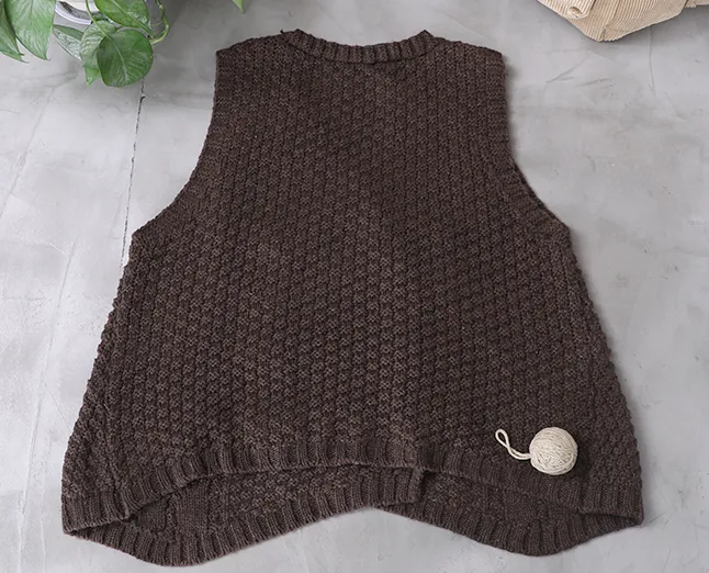 Women Tops Knit Sweater Vest Spring Women Cardigan Tops