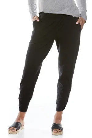 Women's Cafe Ruche Pants  |  Black