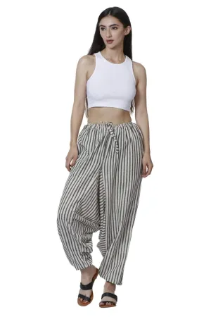 Women's Lounge Pant | White Stripes | Free Size