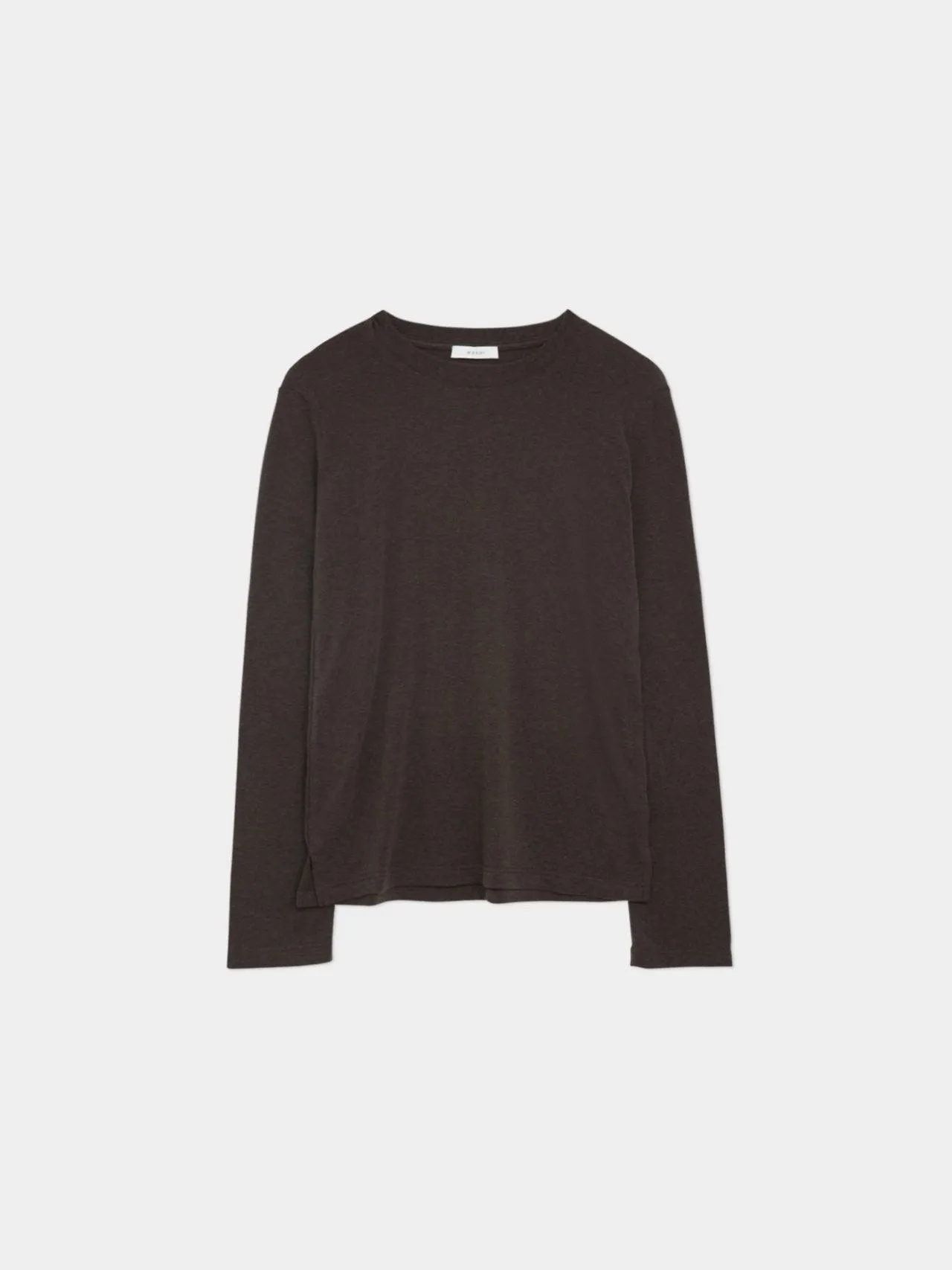 WOOL O-NECK LONG SLEEVE T-SHIRT