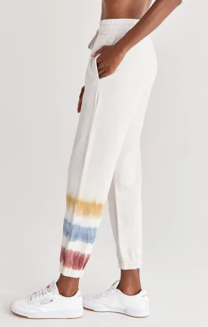 Z Supply Selene Stripe Tie-Dye Fleece jogger